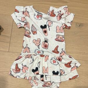 Sweet Baby P NWOT Disney Treats bodysuit skirt
